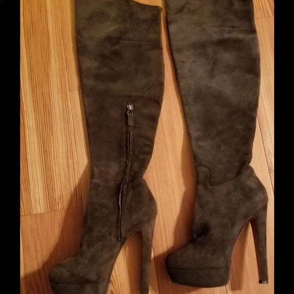 Nando Muzi Italian Suede knee boots - Picture 6 of 6